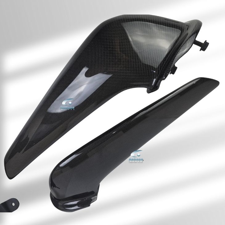 Ferrari 458 Italia Premium Plain Carbon Fiber Front Grill Canard*2pcs* 2009-2015(core exchange required) - Image 2