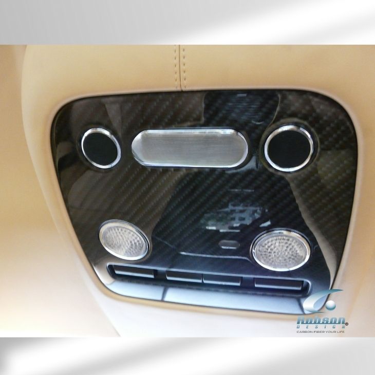 Bentley Continental GT Premium Carbon Fiber Rear Cabin Light Panel - Image 2