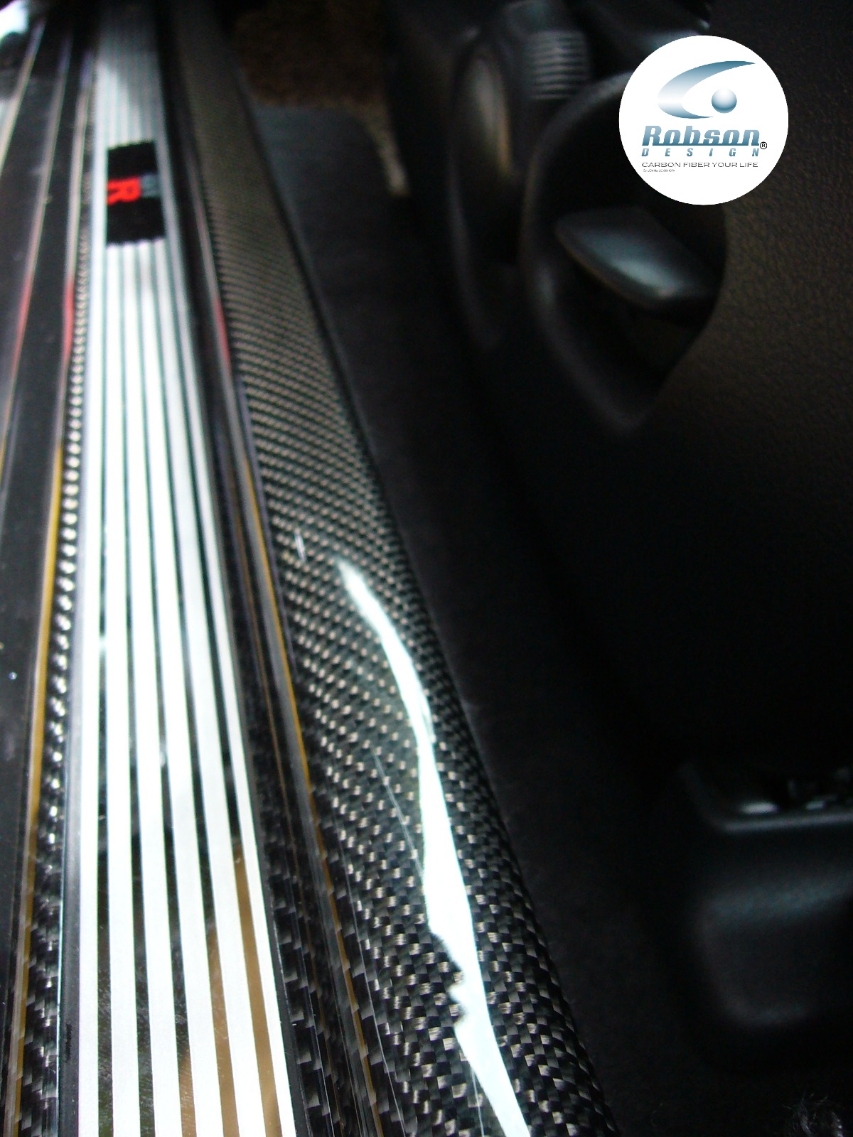 Nissan R34 Skyline GTR Premium Carbon Fiber Door Sill Plate *2pcs* 2000-2008 (core exchange required) - Image 2