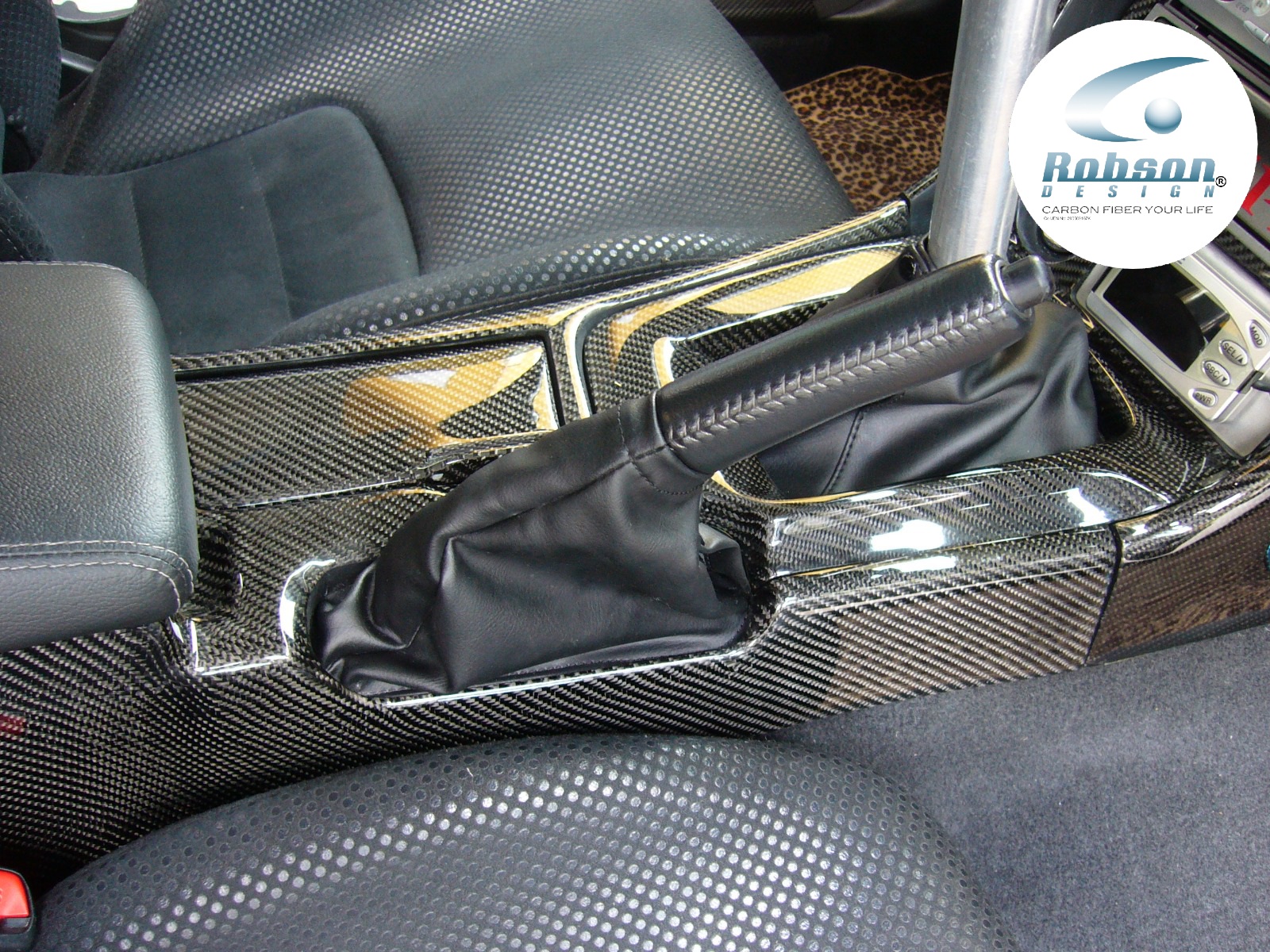 Nissan R34 Skyline GTR Premium Carbon Fiber Center Console With Ashtray Cover *2pcs* 2000-2008 (core exchange required)