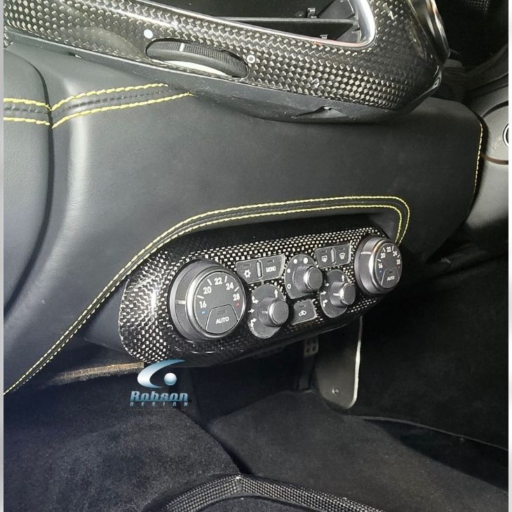 Ferrari 458 Italia Premium Plain Carbon Fiber AC Control Panel 2009-2015(core exchange required) - Image 3