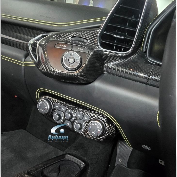 Ferrari 458 Italia Premium Plain Carbon Fiber AC Control Panel 2009-2015(core exchange required) - Image 2
