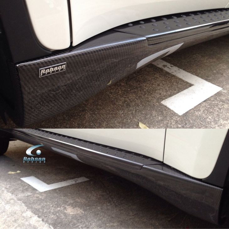 BMW E71 X6 Premium Carbon Fiber Door Step Plate 2007-2015*2pcs*(core exchange required)