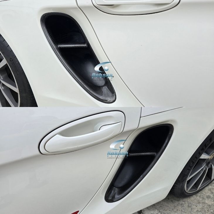 Porsche Boxster 987 Premium Carbon fiber Side Fender Air Vends *2pcs* (core exchange required)