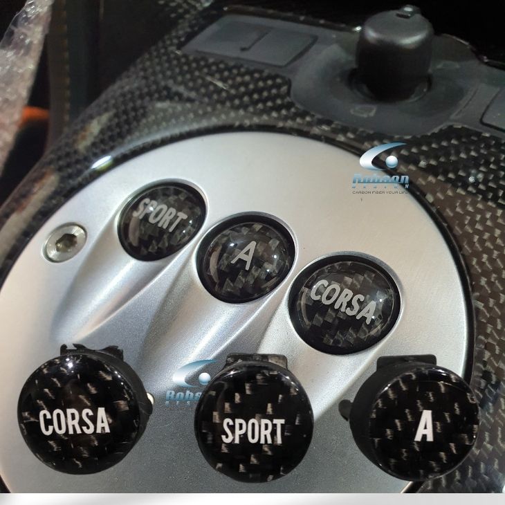 Lamborghini Gallardo/Super Leggera Premium Carbon Fiber 'Corsa' 'Sport' 'A' Button*3pcs* - Image 2