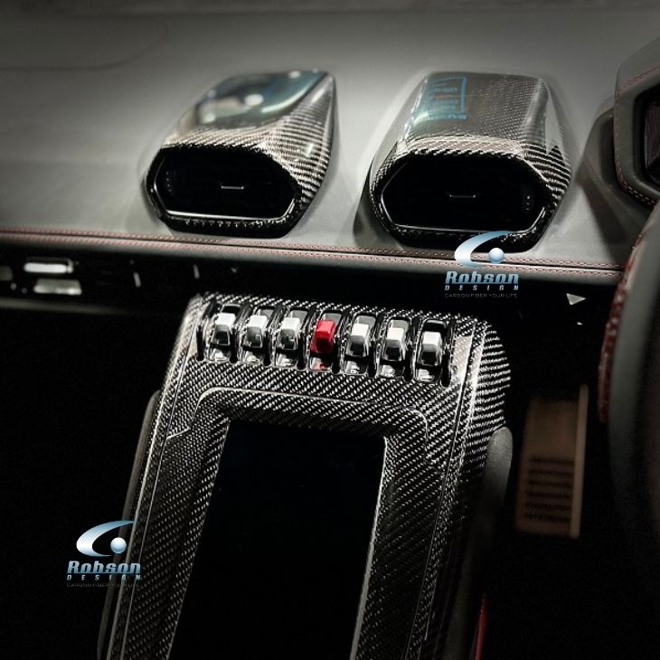 Lamborghini Huracan Premium Carbon Fiber Aircon Cover *4pcs*(core exchange required) - Image 2