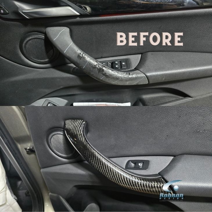 BMW X1 F48 2016-2018 X2 F47 2018-2021 Premium Carbon Fiber Internal Door Puller*4pcs*(core exchange required) - Image 3