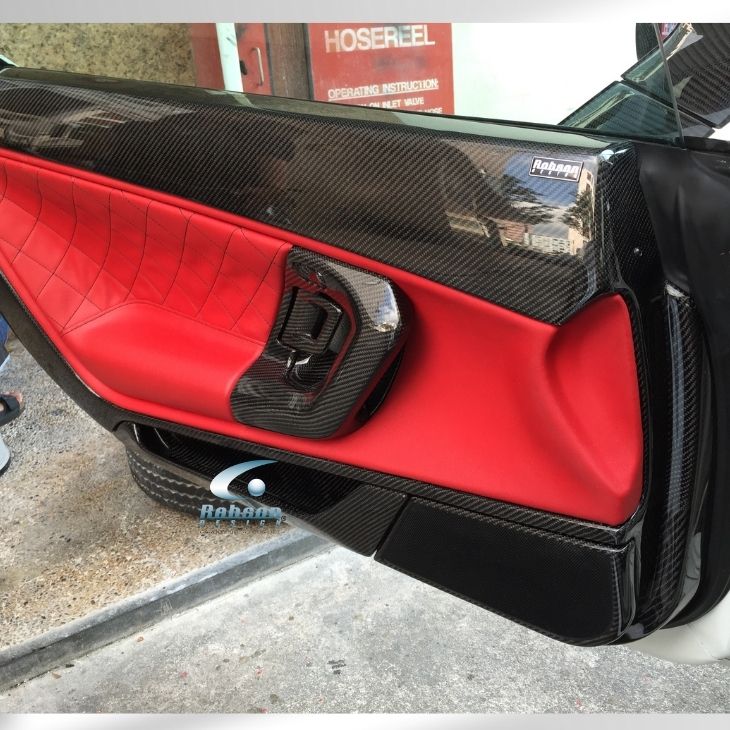 Lamborghini Gallardo/Spyder Premium Carbon Fiber Internal Door Puller *6pcs*(core exchange required) - Image 3