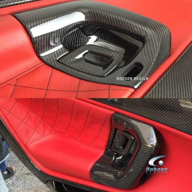 Lamborghini Gallardo/Spyder Premium Carbon Fiber Internal Door Puller *6pcs*(core exchange required)