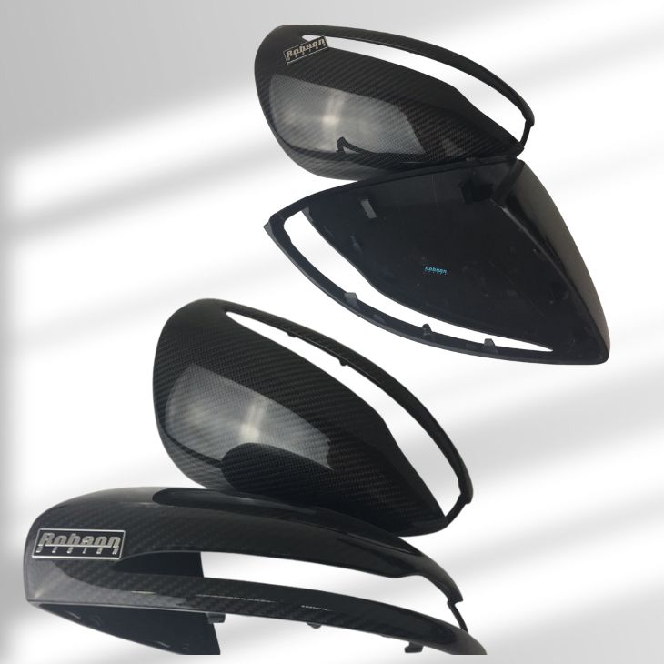 Mercedes Benz W205 GLC S W222 E W213 Premium Carbon Fiber Side Mirror Cover 2012-2016 (core exchange required) - Image 2