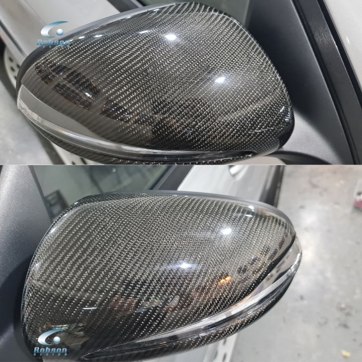 Mercedes Benz W205 GLC S W222 E W213 Premium Carbon Fiber Side Mirror Cover 2012-2016 (core exchange required) - Image 3