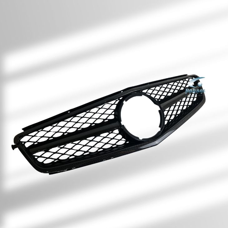 Mercedes Benz W204 C63 Sedan 4DR 2008-2011 Premium Carbon Fiber Front Grill(core exchange required) - Image 2