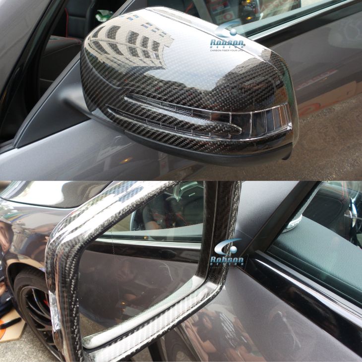 Mercedes Benz A,B,C,E,S,GLK W204 C280 C300 C350 W207 W212 Premium Carbon Fiber Side Mirror Cover 2012-2016 (core exchange required) - Image 3