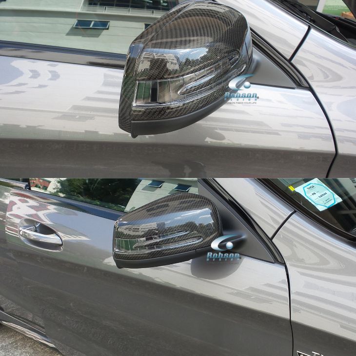 Mercedes Benz A,B,C,E,S,GLK W204 C280 C300 C350 W207 W212 Premium Carbon Fiber Side Mirror Cover 2012-2016 (core exchange required) - Image 4