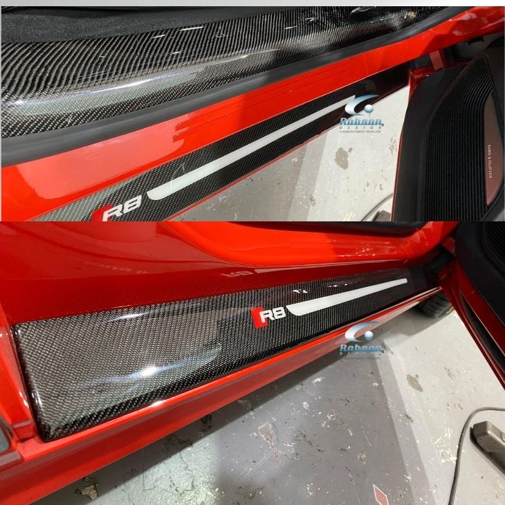 Audi R8 V10 Premium Carbon Fiber Door Puller Cup*2pcs* 2020-2024(core exchange required) - Image 2