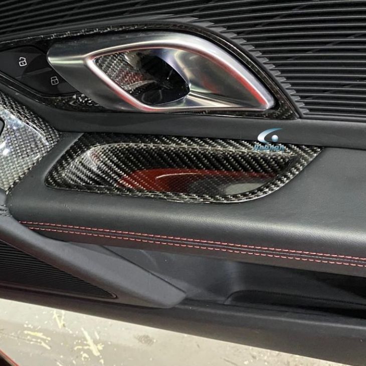 Audi R8 V10 Premium Carbon Fiber Door Cup*2pcs* 2020-2024(core exchange required) - Image 4
