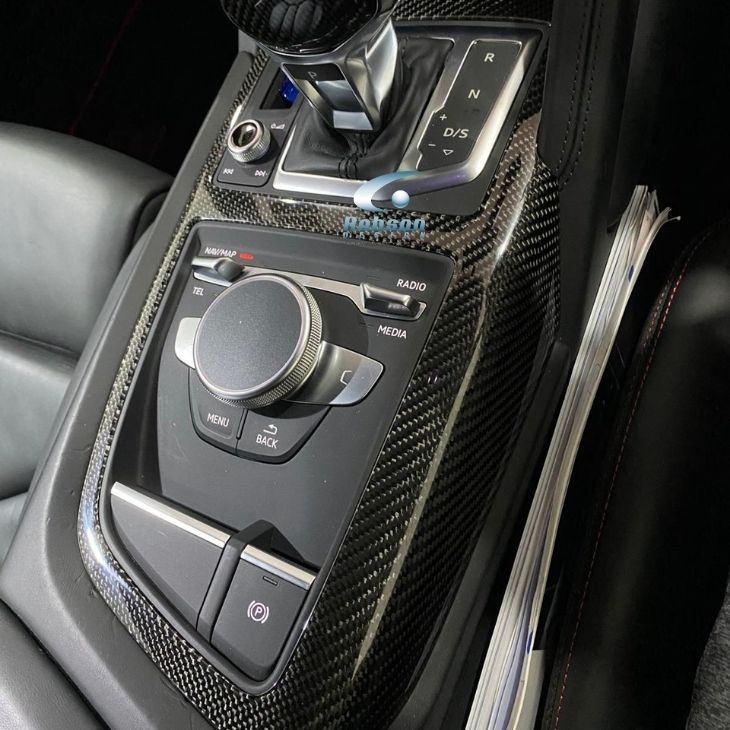 Audi R8 V10 Premium Carbon Fiber Gear Panel trim 2020-2024(core exchange required)