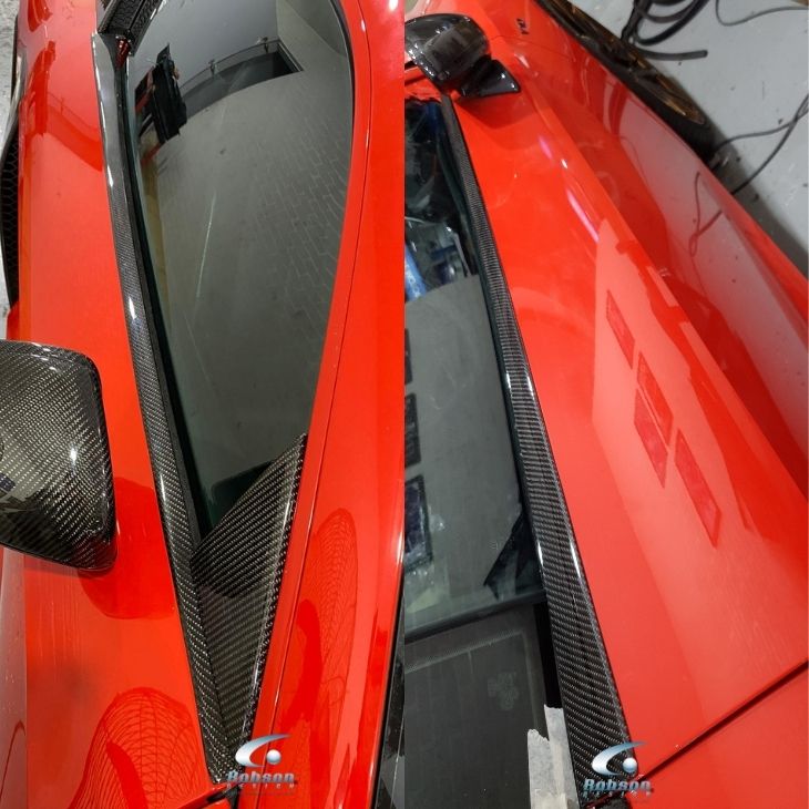Audi R8 V10 Premium Carbon Fiber Door Top Panel Trim 2020-2024 *2 pcs* (core exchange required) - Image 3