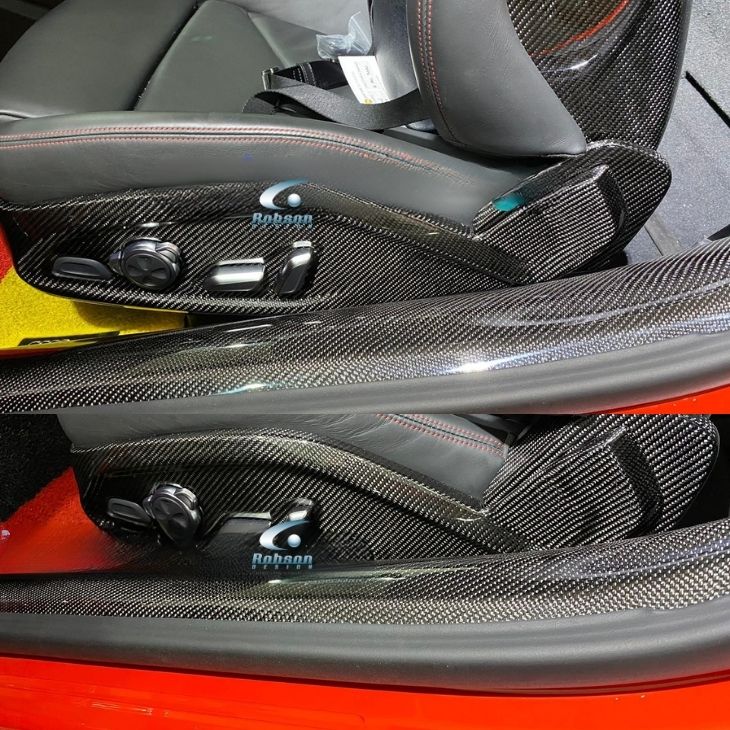 Audi R8 V10 Premium Carbon Fiber Seat Control Panel*2pcs* 2020-2024(core exchange required) - Image 2