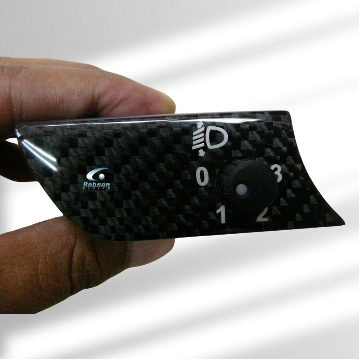 Audi A4 B6 2002-2016 Premium Carbon fiber Head Light Control Panel(core exchange required) - Image 4