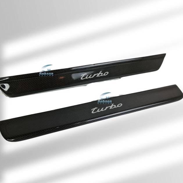 Porsche 997 987 996 986 Premium Carbon Fiber Door Sill Plate (core exchange required)