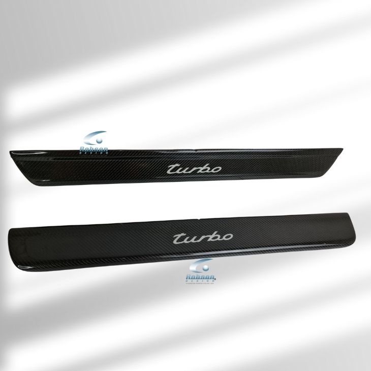 Porsche 997 987 996 986 Premium Carbon Fiber Door Sill Plate (core exchange required) - Image 2