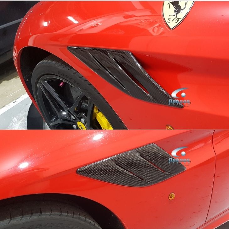 Ferrari California T Premium Carbon Fiber Side Fender Fins *2pcs* - Image 3