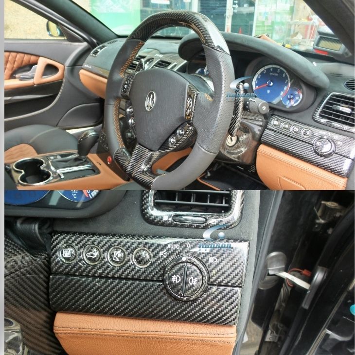 Maserati Quattroporte 2008-2013 carbon Fiber Interior Panels*7pcs*(core exchange required) - Image 2