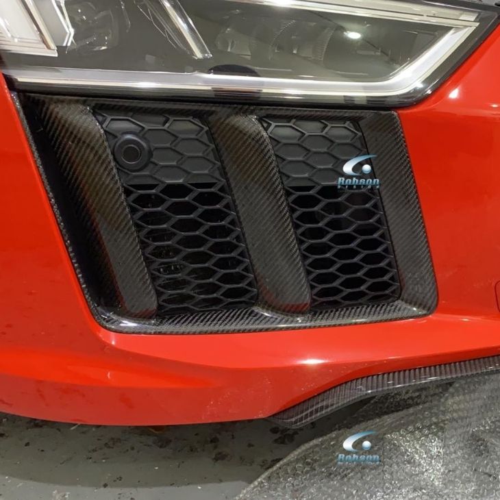 Audi R8 V10 Premium Carbon Fiber Front Air Vent Cover 2020-2024 *2pcs*(core exchange required) - Image 2