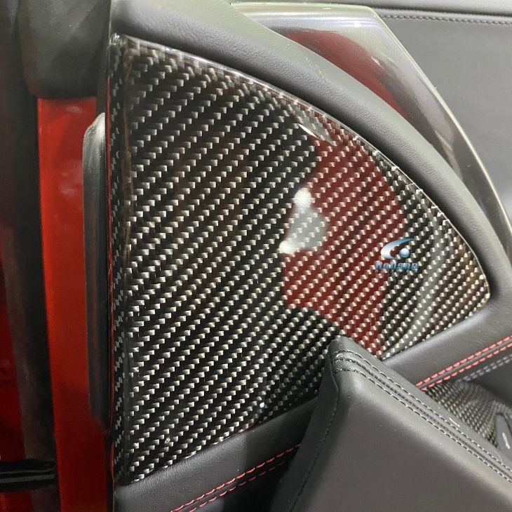 Audi R8 V10 Premium Carbon Fiber Door Triangle Panel *2pcs* 2020-2024(core exchange required) - Image 3