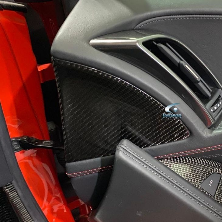 Audi R8 V10 Premium Carbon Fiber Door Triangle Panel *2pcs* 2020-2024(core exchange required) - Image 2