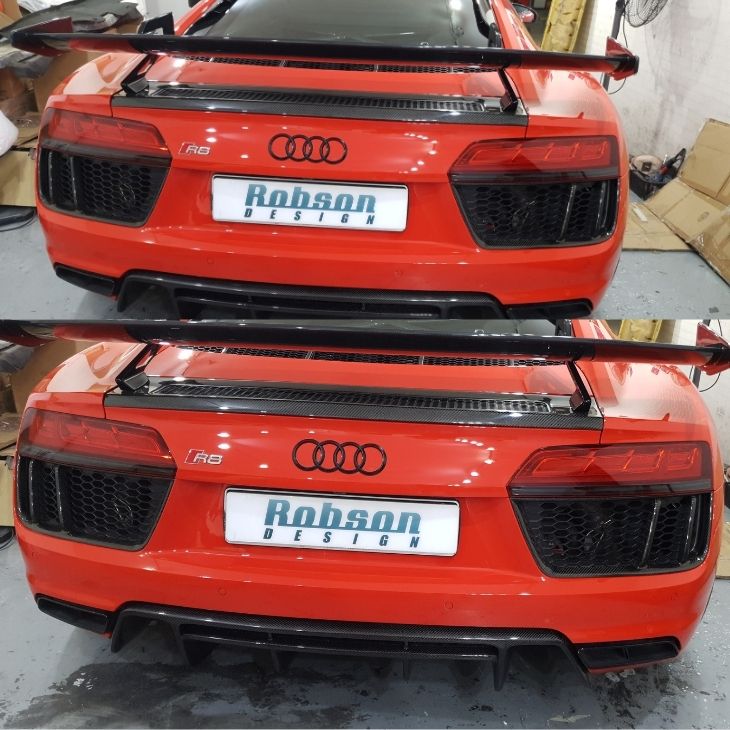 Audi R8 V10 Premium Carbon Fiber Rear Air Vent Cover 2020-2024*2pcs*(core exchange required)
