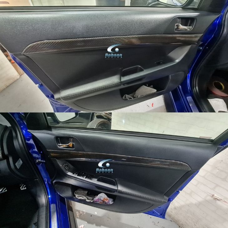 Mitsubishi Evo X 2008-2015 carbon Fiber Interior Panels *4pcs* (core exchange required) - Image 2
