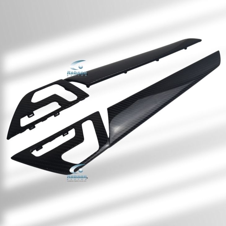 Mercedes Benz C Class W204 Genuine Carbon Fiber Door Panel Trims 2008-2013*8pcs*(core exchange required) - Image 5