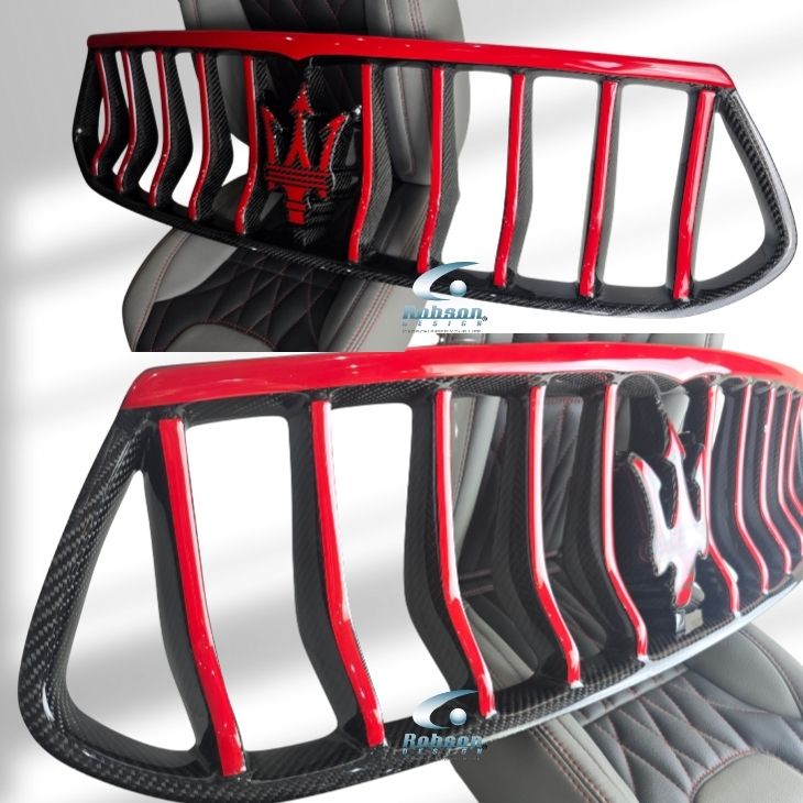Maserati Gran Turismo MC Stradale Premium Carbon Fiber Front Grill *full carbon**(core exchange required) - Image 4