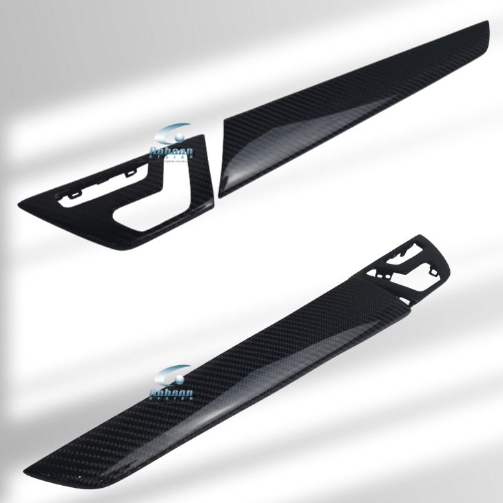 Mercedes Benz C Class W204 Genuine Carbon Fiber Door Panel Trims 2008-2013*8pcs*(core exchange required) - Image 4