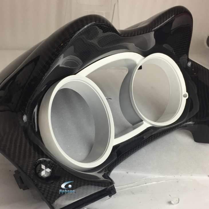 Mitsubishi Evo X 2008-2015 Carbon Fiber Meter Panel Trim *2pcs* (core exchange required) - Image 4