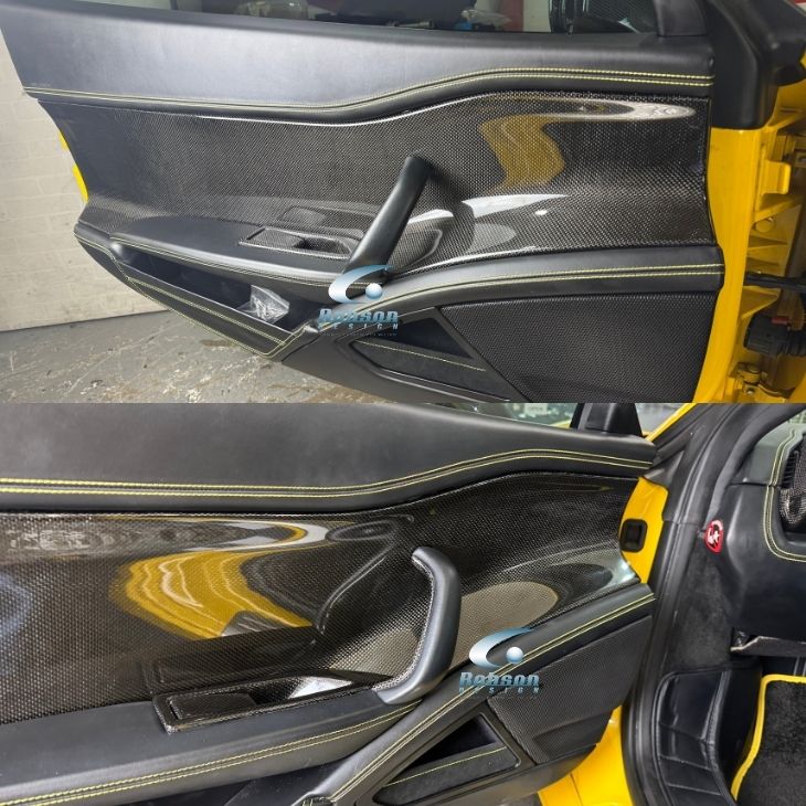 Ferrari 458 Italia Premium Carbon Fiber Door Panel Trim 2005-2019(core exchange required) - Image 2