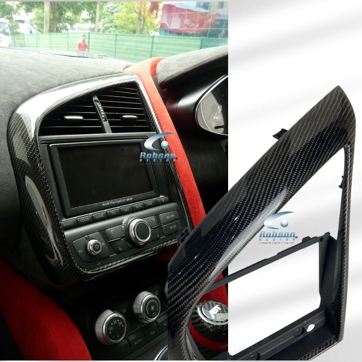 Audi R8 Premium Carbon Fiber Navigation Panel (core exchange required) - Image 2