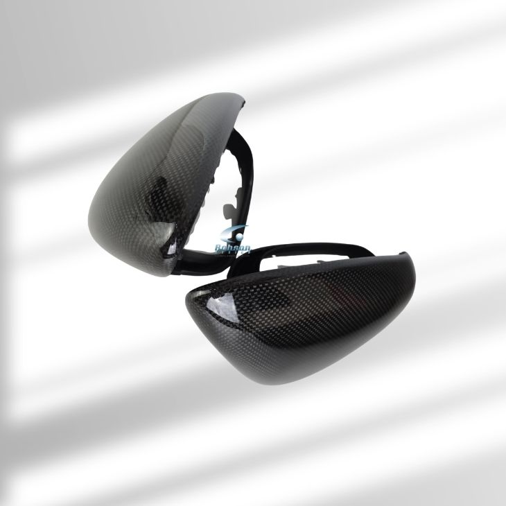 Porsche Taycan 2020-2025 Premium Plain Carbon fiber Side Mirror Cover*2pcs*(core exchange required) - Image 3