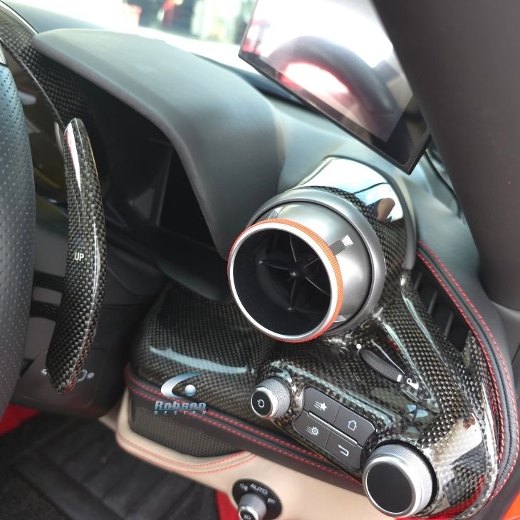 Ferrari F8 Premium Carbon Fiber Dash Panels*2pcs*(core exchange required) - Image 3