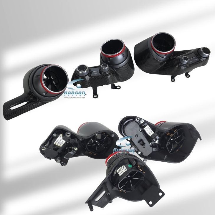 Ferrari F8 Premium Carbon Fiber Aircon Panels*3pcs*(core exchange required)