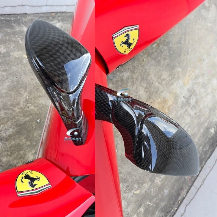 Ferrari F8 Premium Carbon Fiber Side Mirror Cover *4pcs* (core exchange required) - Image 2