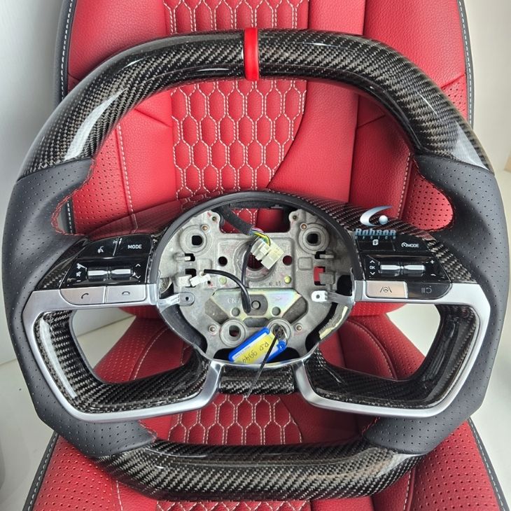 Hyundai Avante CN7 2020-2024 Premium Carbon Fiber Steering Wheel (core exchange required) - Image 2