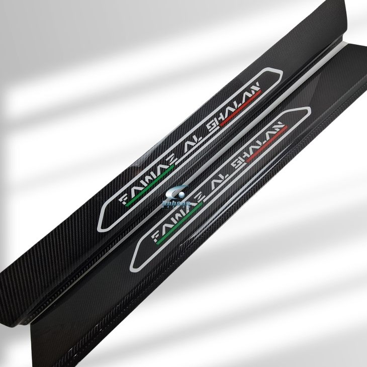 Lamborghini Aventador LP700/LP740/LP750/LP770 Premium Carbon Fiber Customized Door Sill Plate (core exchange required) - Image 2