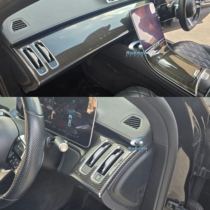 Mercedes Benz S Class S500 W223 2020-2026 Premium Carbon Fiber Interior Panels*6pcs* (core exchange required) - Image 2