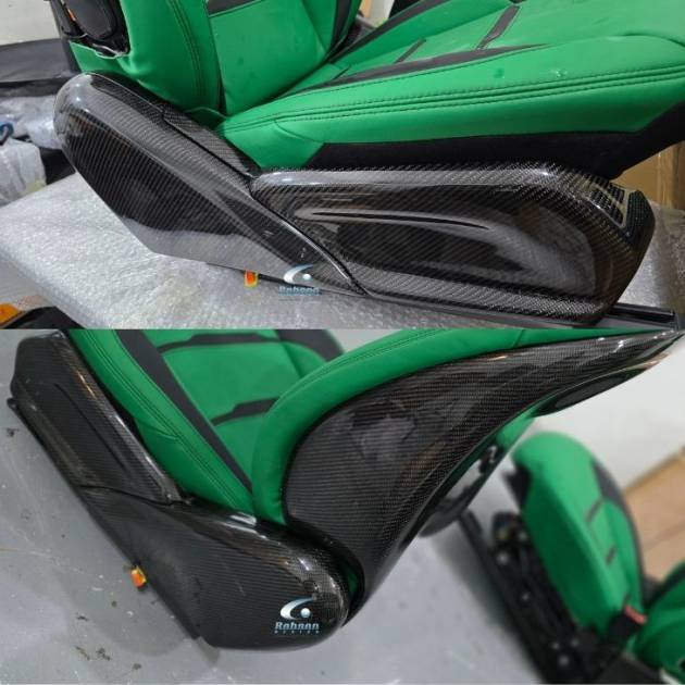 Mercedes Benz G63 G Wagen Genuine Carbon Fiber Seat Base Panel *6pcs* 2018-2025(core exchange required)