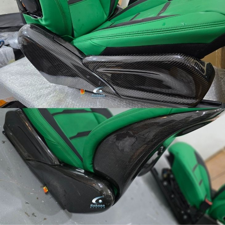 Mercedes Benz G63 G Wagen Genuine Carbon Fiber Seat Base Panel *6pcs* 2018-2025(core exchange required)