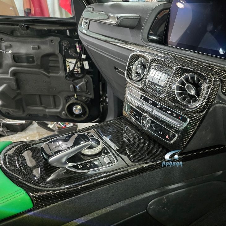 Mercedes Benz G63 G Wagen Genuine Carbon Fiber Center Console Panel Trim *4pcs* 2018-2025(core exchange required) - Image 4